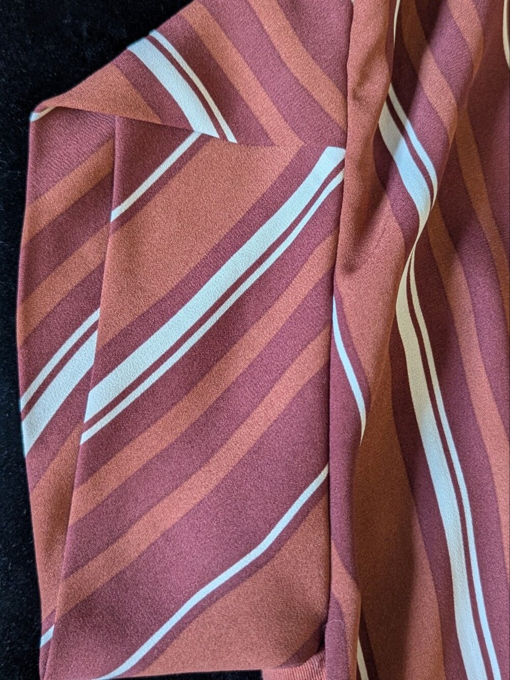 Japanese Brand Striped V-Neck Top - Picture 3 of 4
